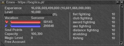 Signature for player Emes