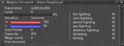 Signature for player Malgrim Devourer