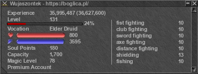 Signature for player Wujaszontek